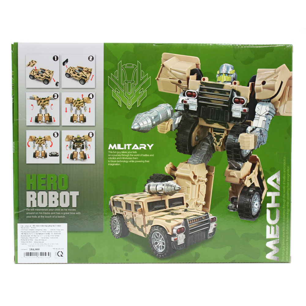 Đồ chơi robot lắp ghép bộ 2 chiếc