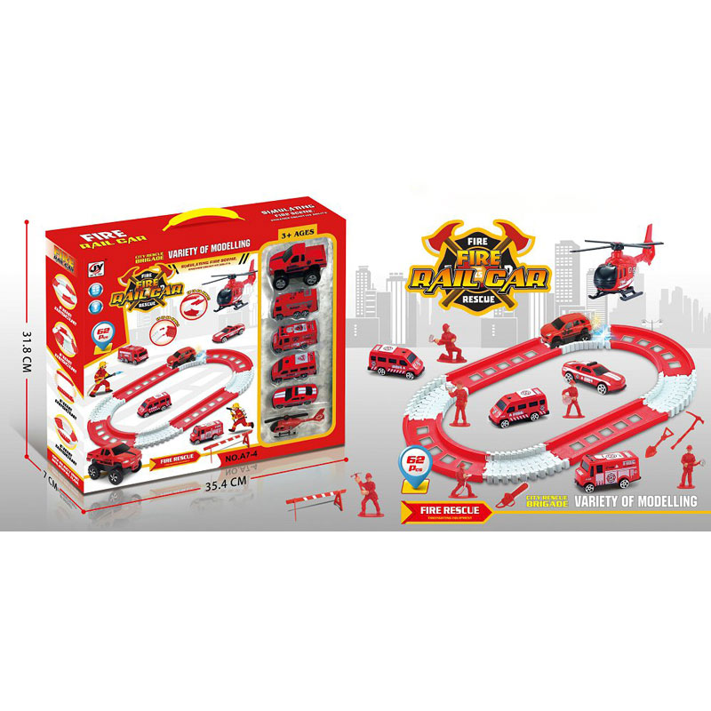 Đồ chơi mô hình đường đua cứu hỏa dùng pin