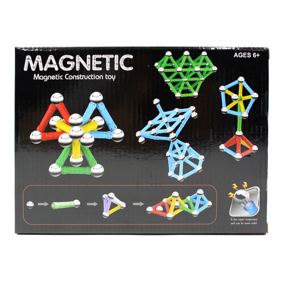 Đồ chơi xếp khối nam châm 3D 48M