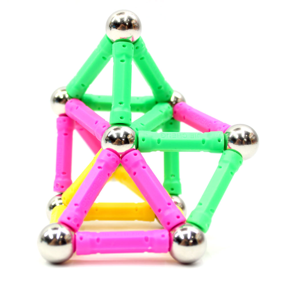 Đồ chơi xếp khối nam châm 3D 48M