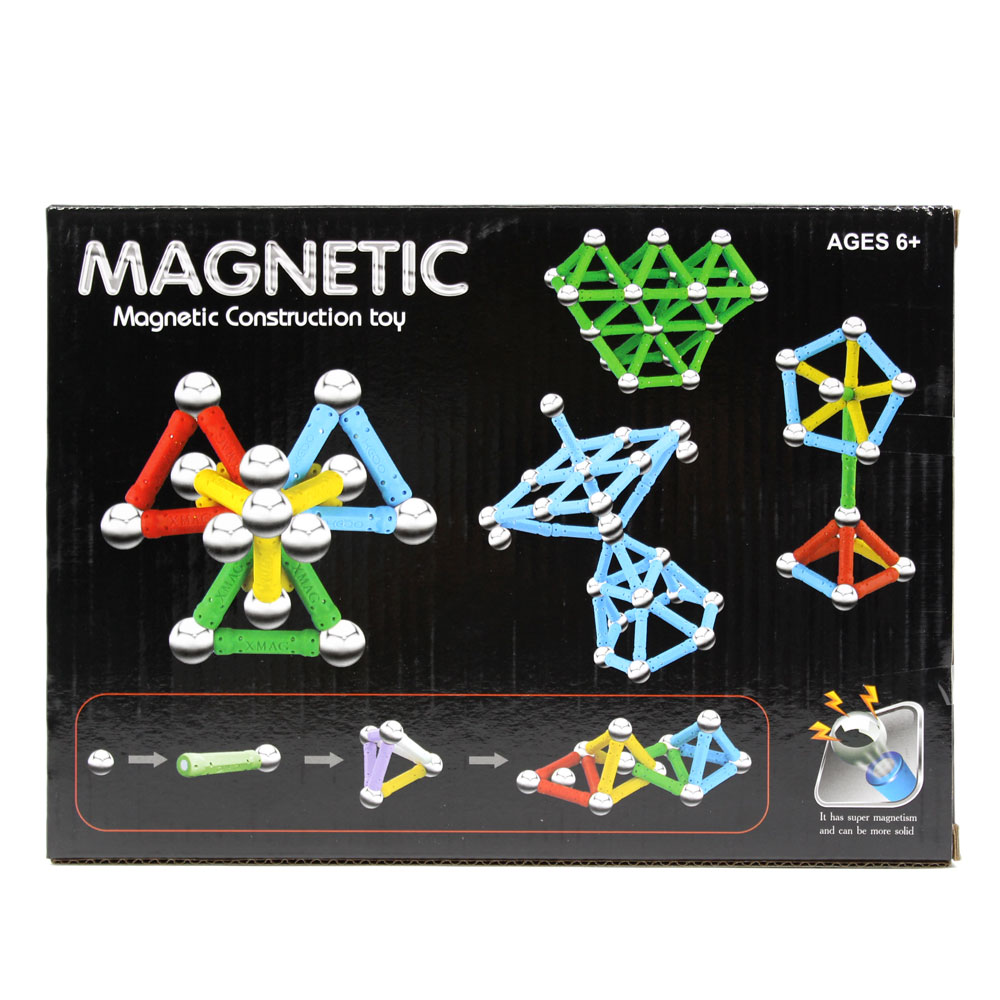 Đồ chơi xếp khối nam châm 3D 62M
