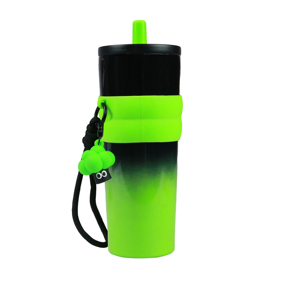 Ly giữ nhiệt cao câp inox 316 kèm móc khoá, ống hút 710ml