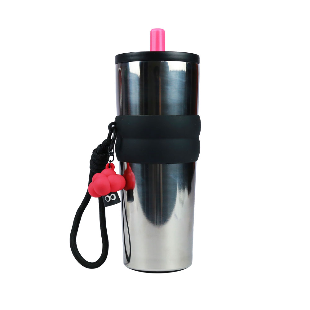 Ly giữ nhiệt cao câp inox 316 kèm móc khoá, ống hút 710ml