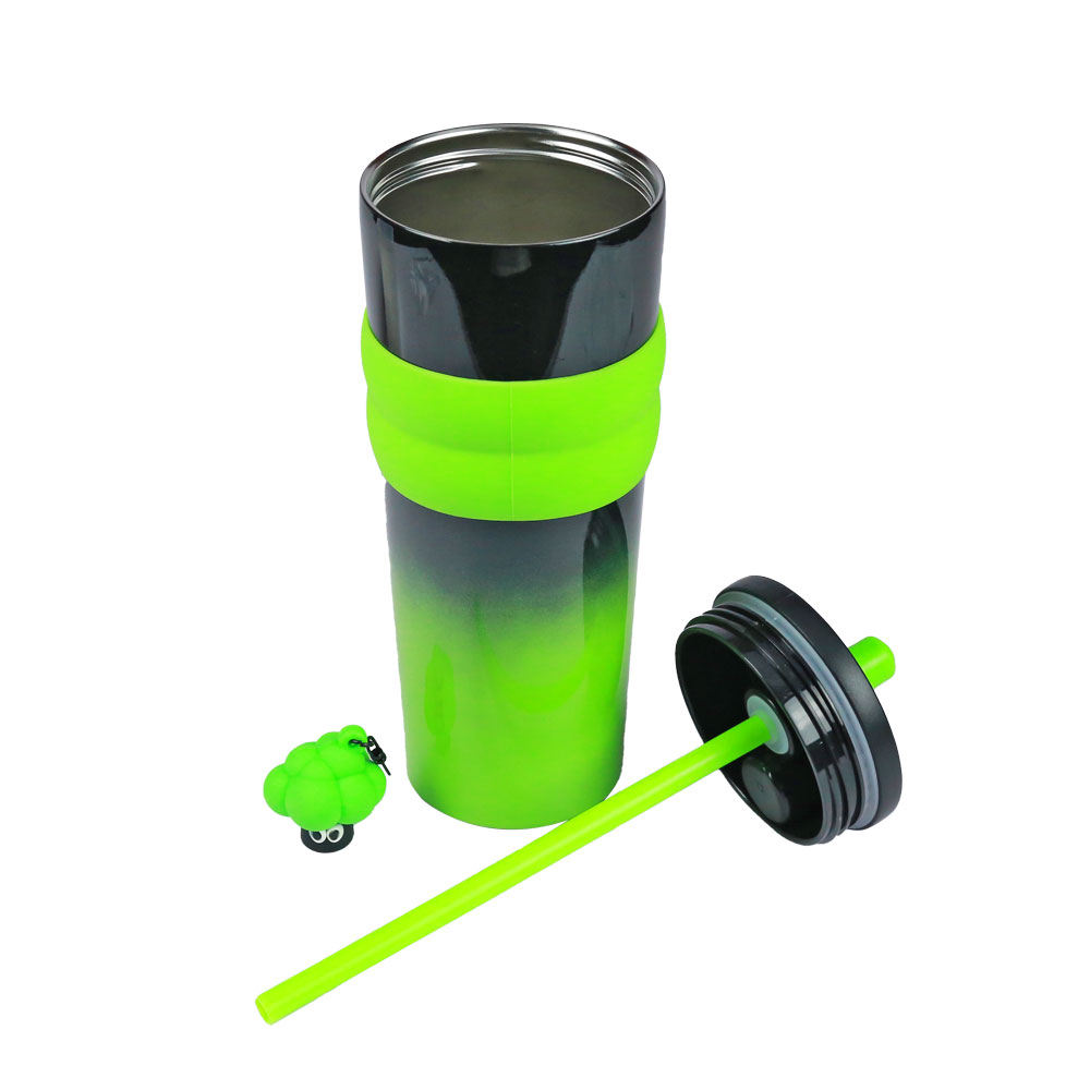 Ly giữ nhiệt cao câp inox 316 kèm móc khoá, ống hút 710ml