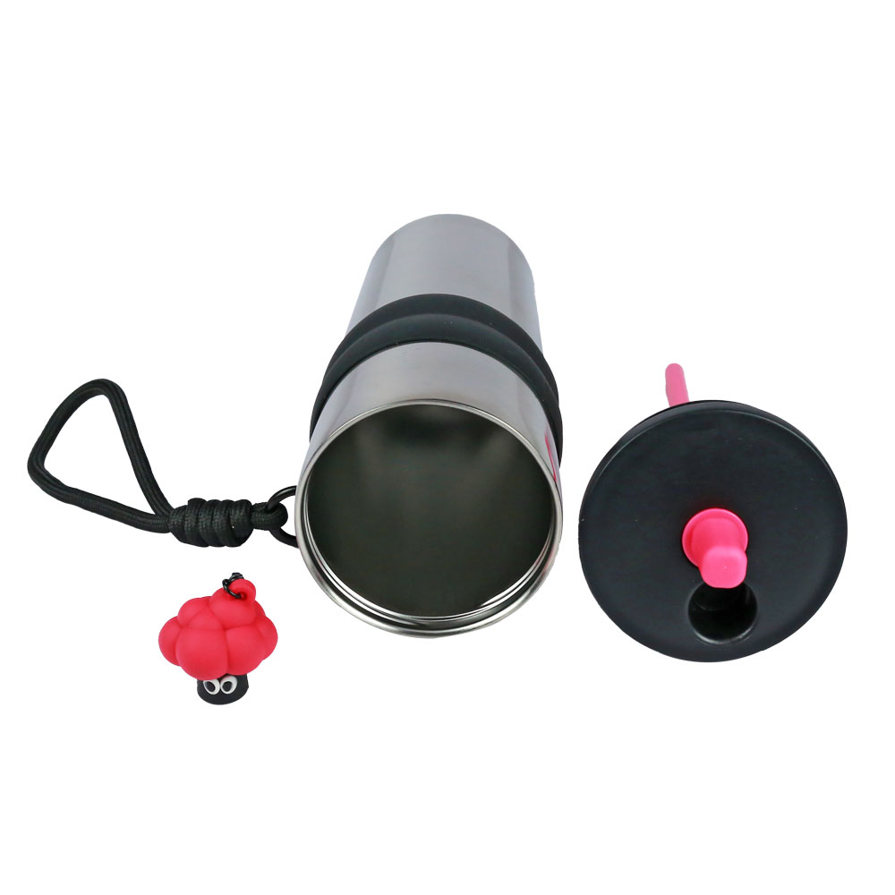 Ly giữ nhiệt cao câp inox 316 kèm móc khoá, ống hút 710ml