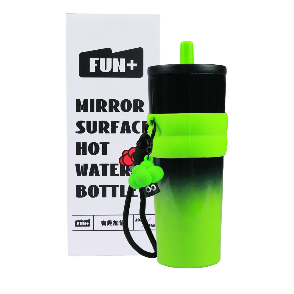 Ly giữ nhiệt cao câp inox 316 kèm móc khoá, ống hút 710ml