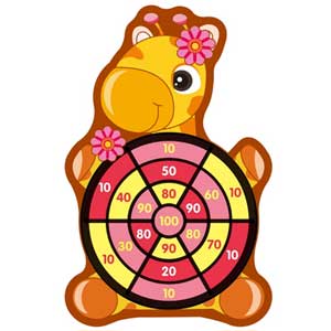 Đồ chơi ném banh dính hình thú