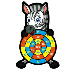 Đồ chơi ném banh dính hình thú