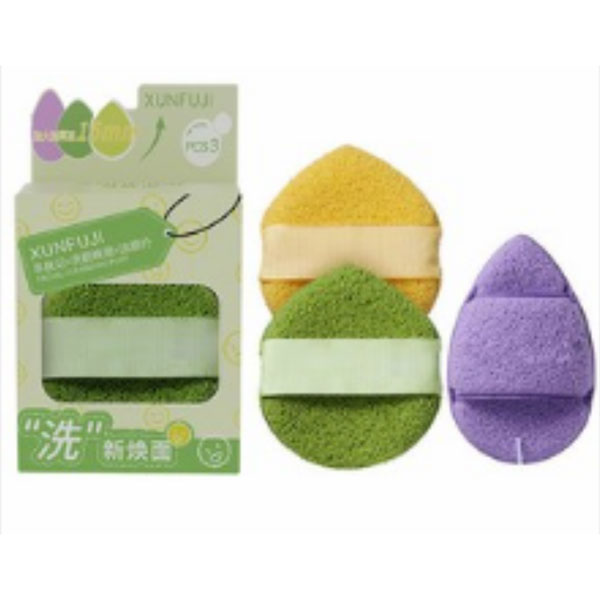 Bộ bọt biển rửa mặt 3 cái