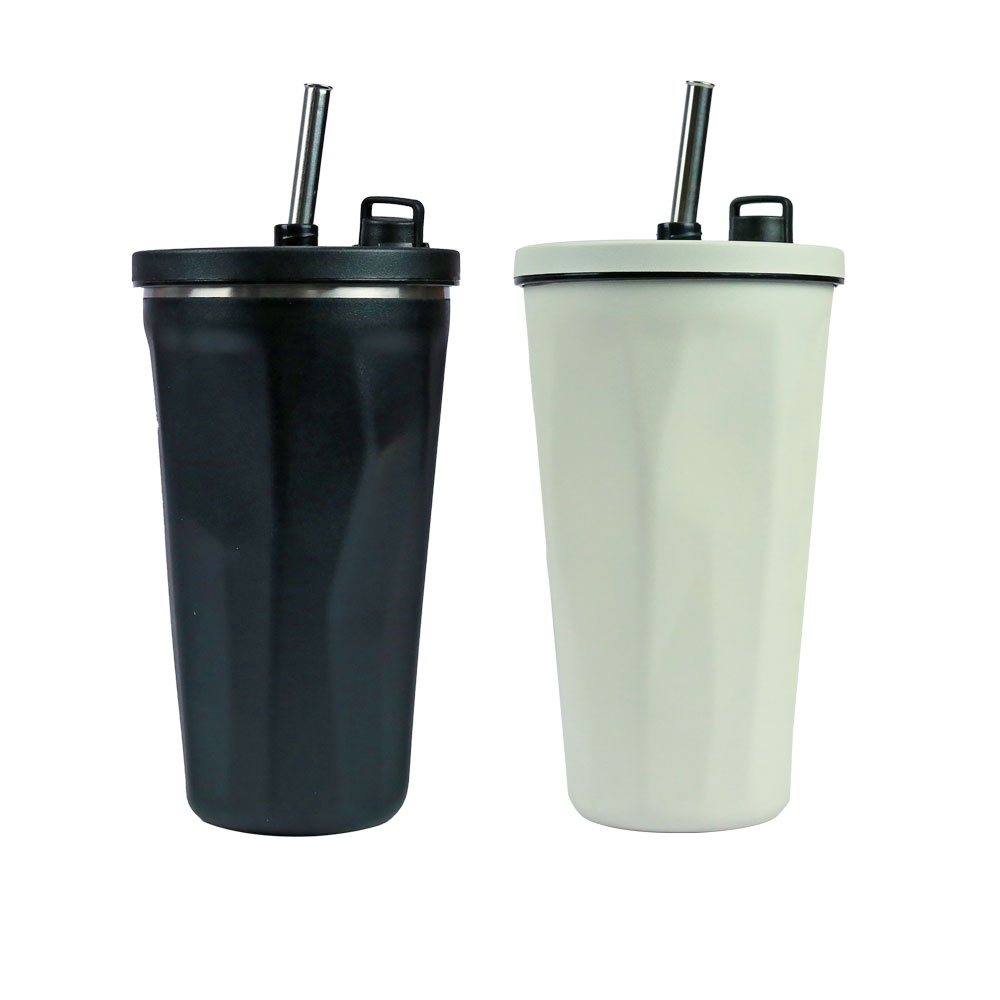 Ly giữ nhiệt inox 304 kèm ống hút 600ml