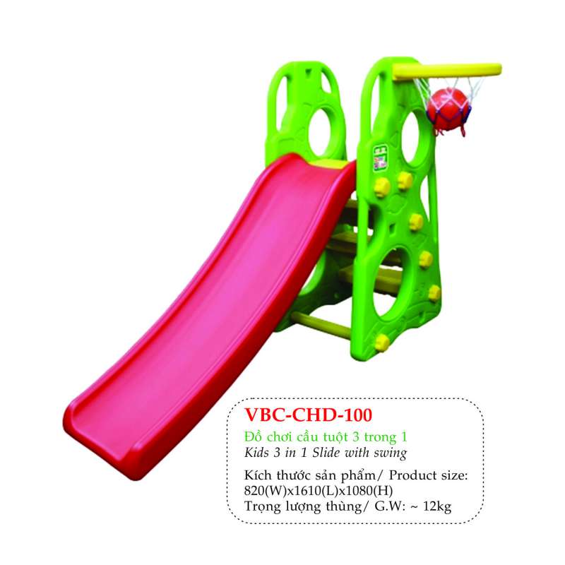 Đồ chơi cầu trượt 3 in 1 (k bao gồm banh)