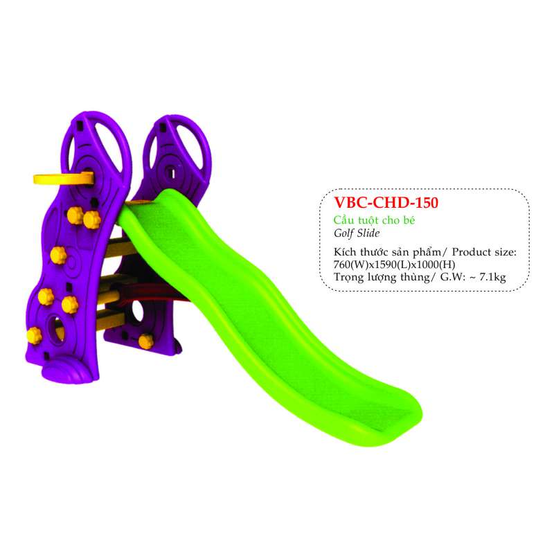 Đồ chơi HQ cầu tuột golf Tobebe màu mận