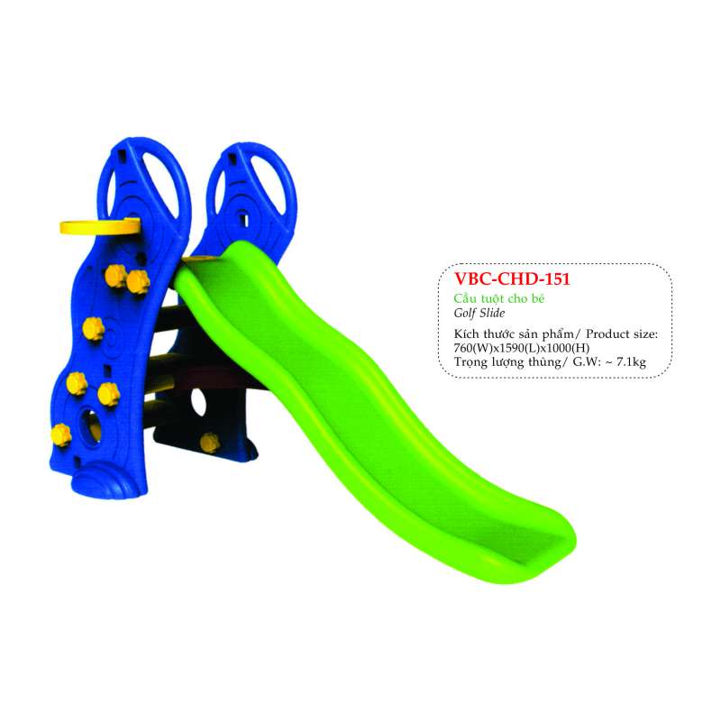 Đồ chơi HQ cầu tuột golf Tobebe màu xanh