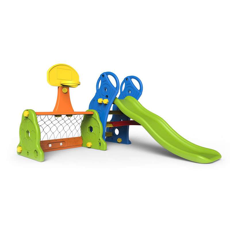 Cầu trượt-khung thành-bóng rổ 2017 xanh TOBEBE