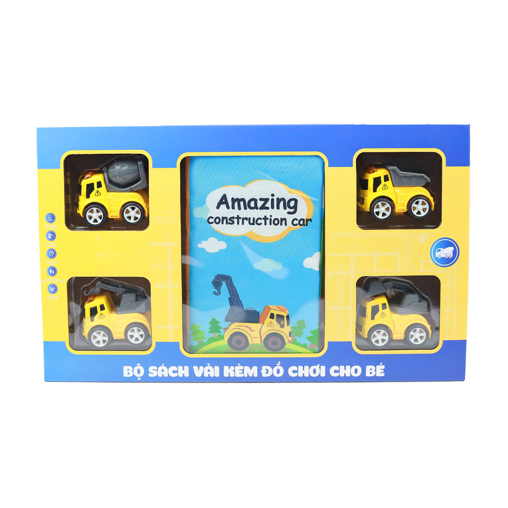 Bộ sách vải kèm đồ chơi cho bé
