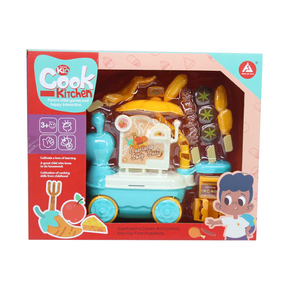 Đồ chơi xe bán hàng hình ốc sên: BBQ