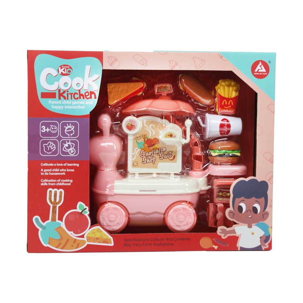 Đồ chơi xe bán hàng hình ốc sên: thức ăn nhanh