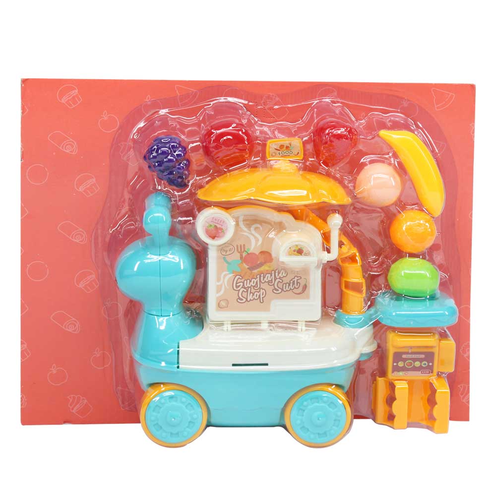 Đồ chơi xe bán hàng hình ốc sên: rau củ quả