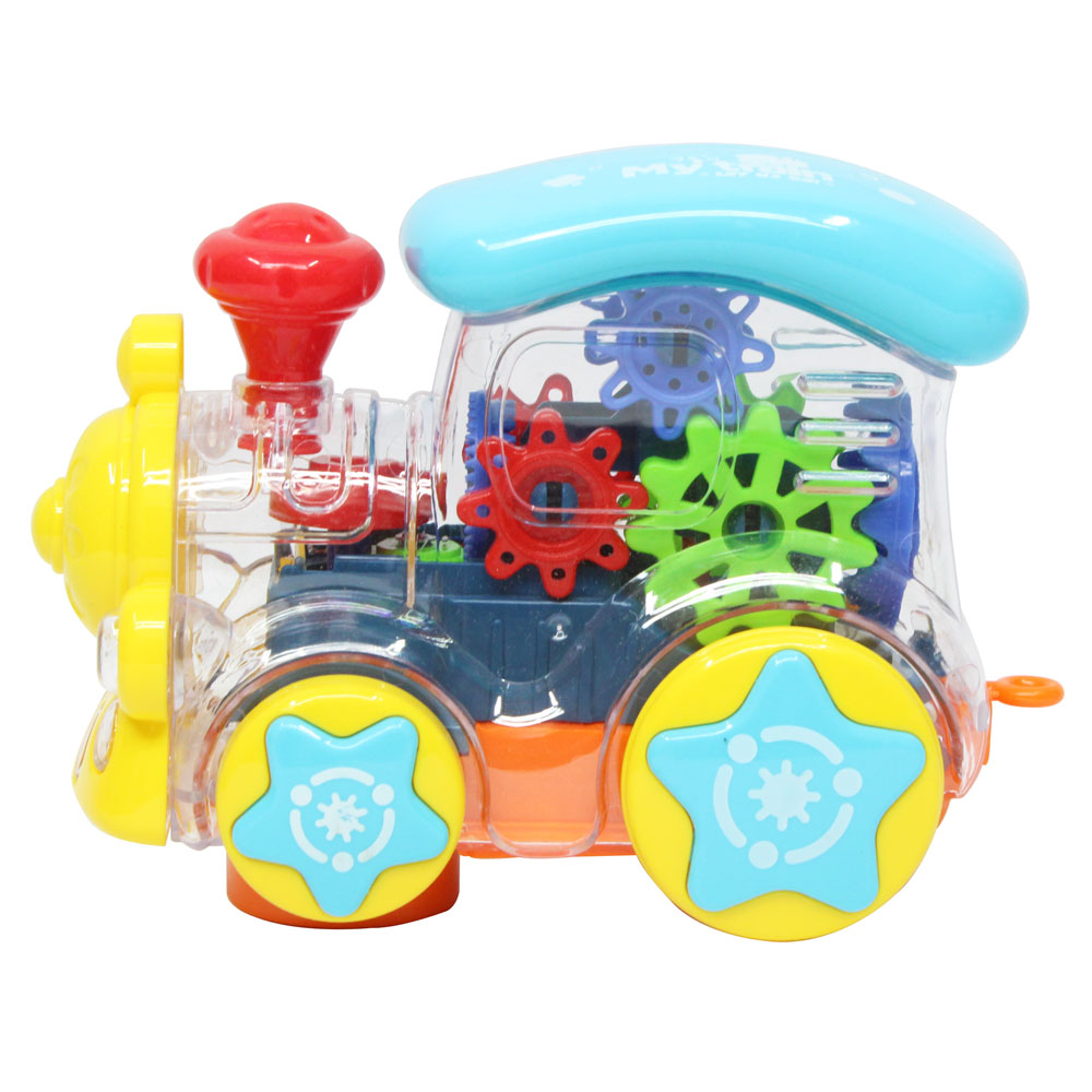 Đồ chơi đoàn tàu bánh răng dùng pin