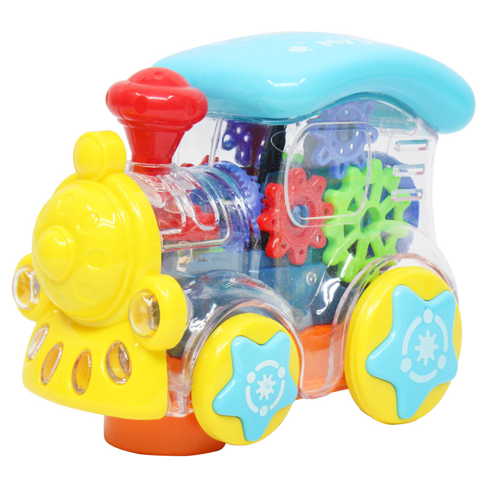 Đồ chơi đoàn tàu bánh răng dùng pin