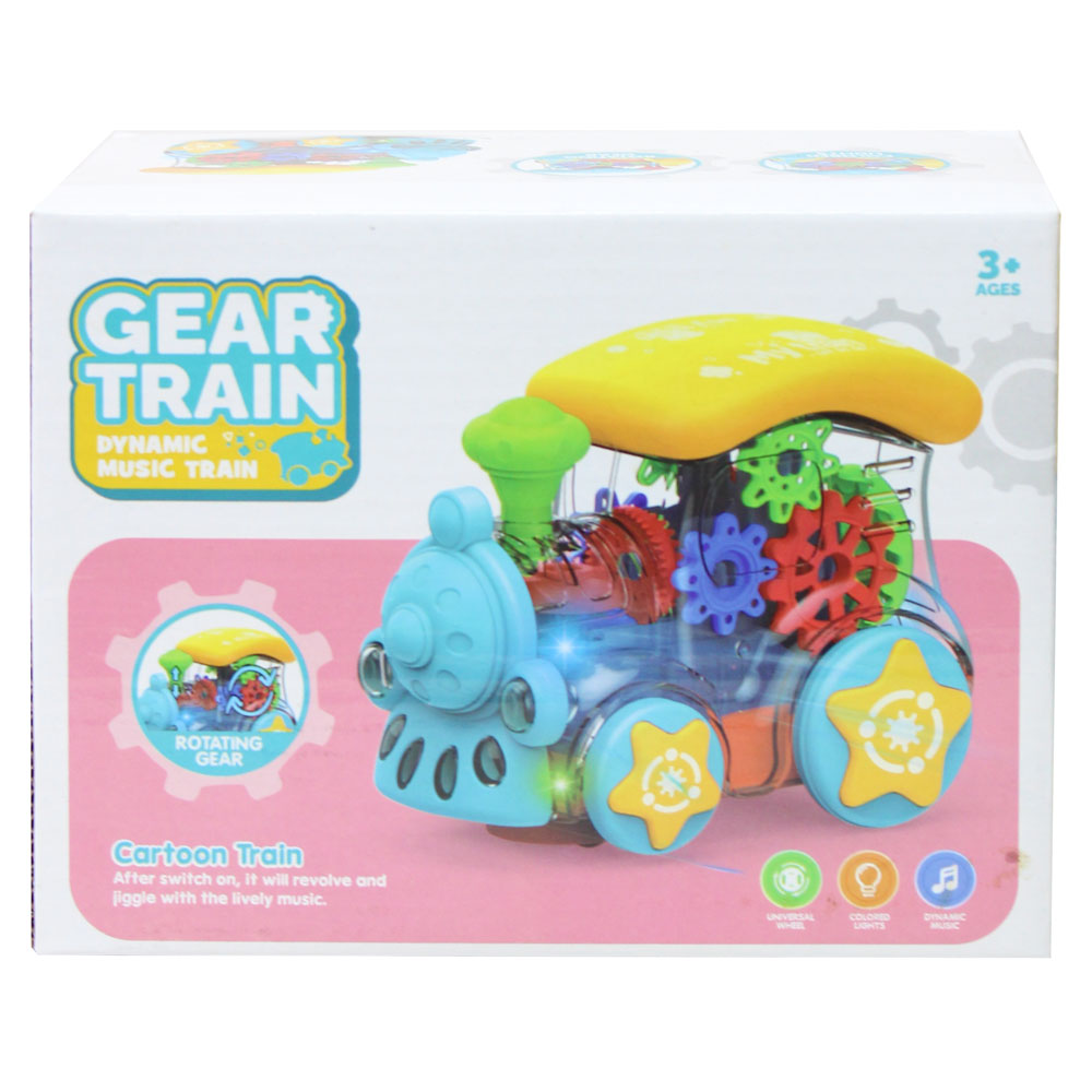 Đồ chơi đoàn tàu bánh răng dùng pin