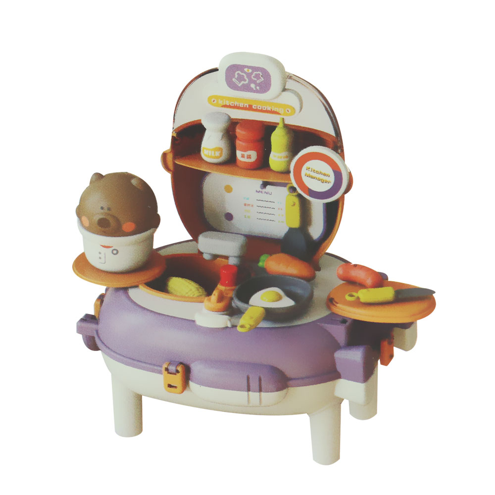 Đồ chơi nhà bếp dạng balo hình gấu