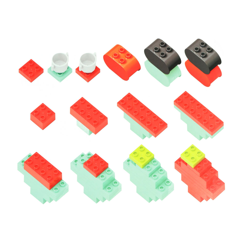 Đồ chơi xếp khối khu vườn cho bé