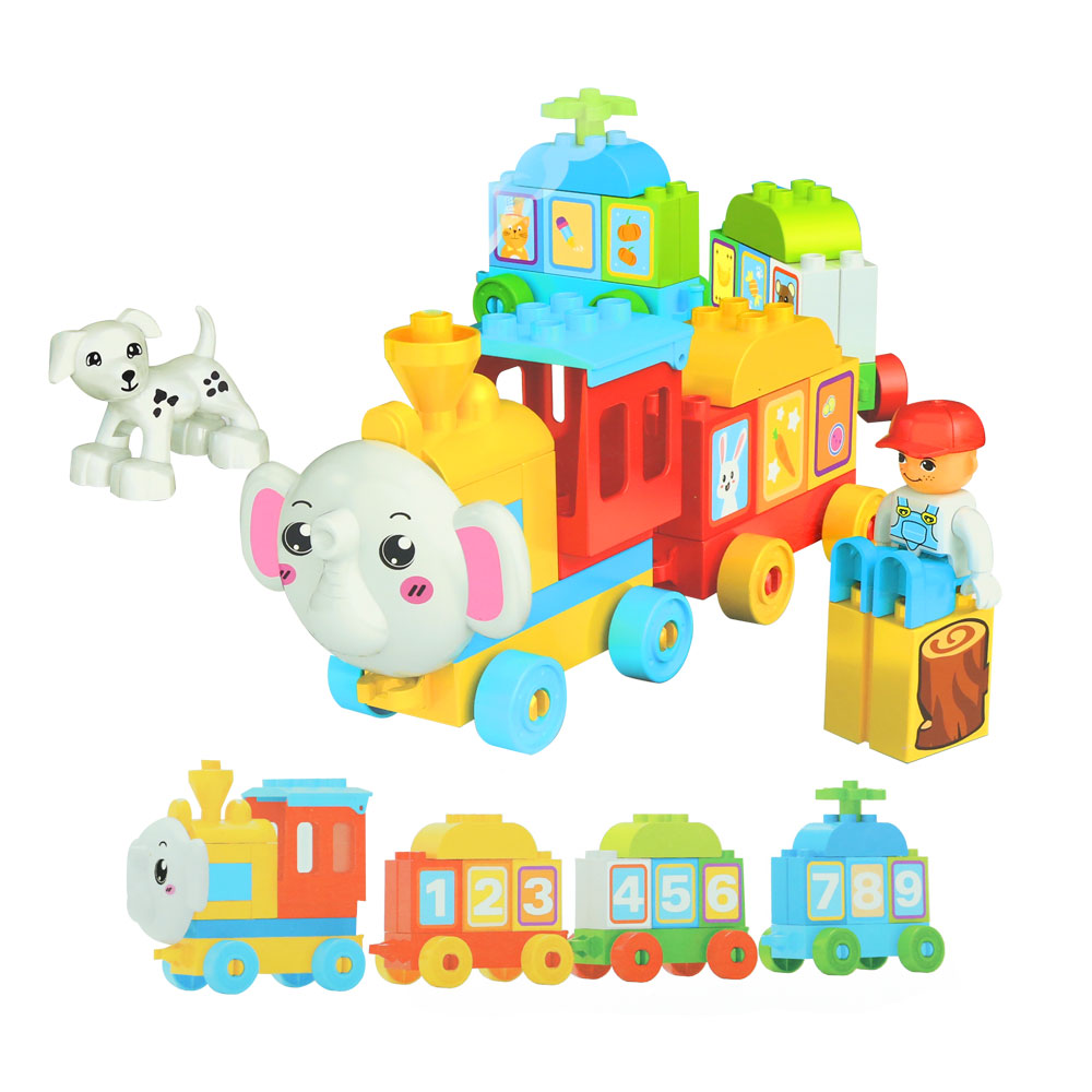 Đồ chơi xếp khối đoàn tàu cho bé