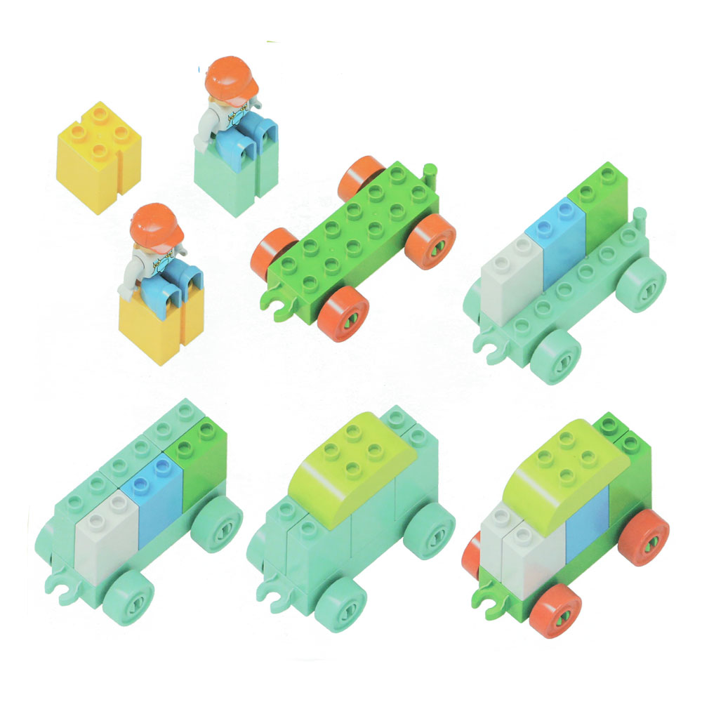 Đồ chơi xếp khối đoàn tàu cho bé