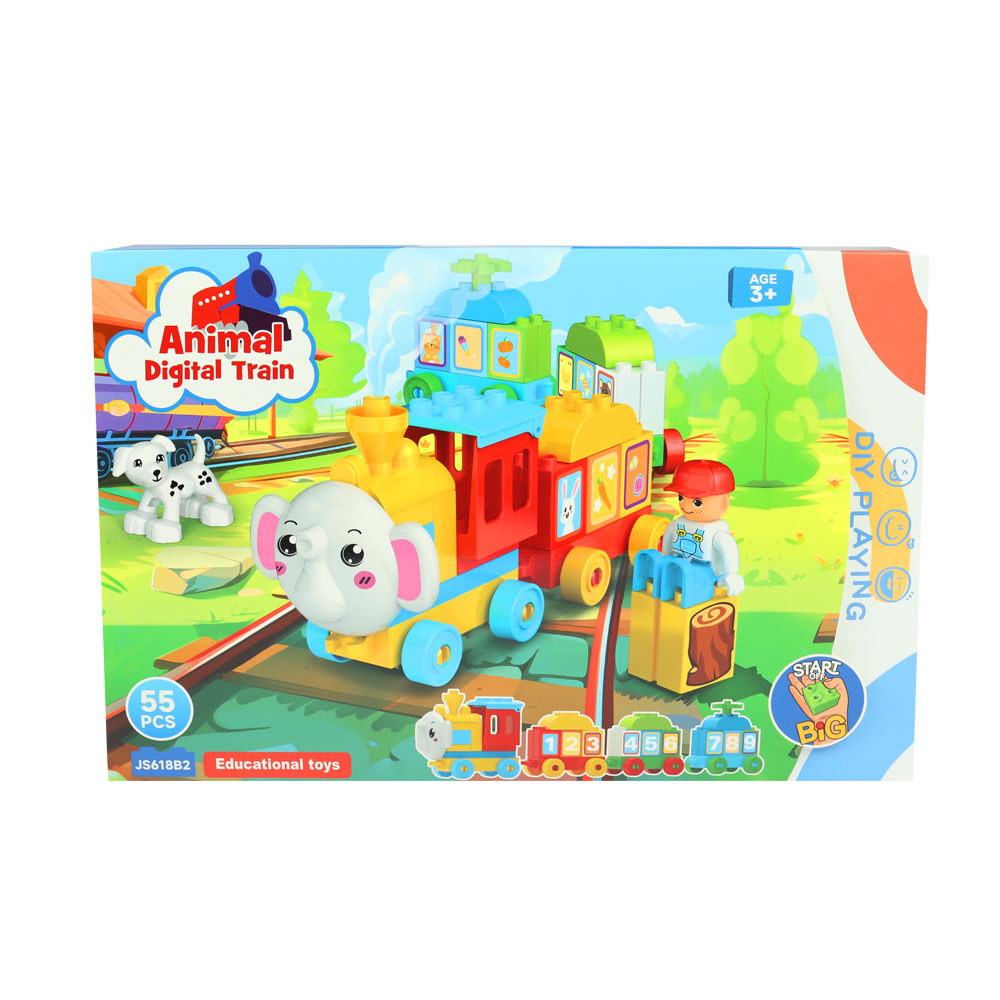 Đồ chơi xếp khối đoàn tàu cho bé