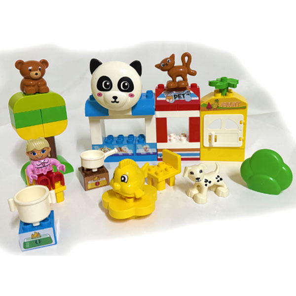 Bộ đồ chơi xếp khối đường phố