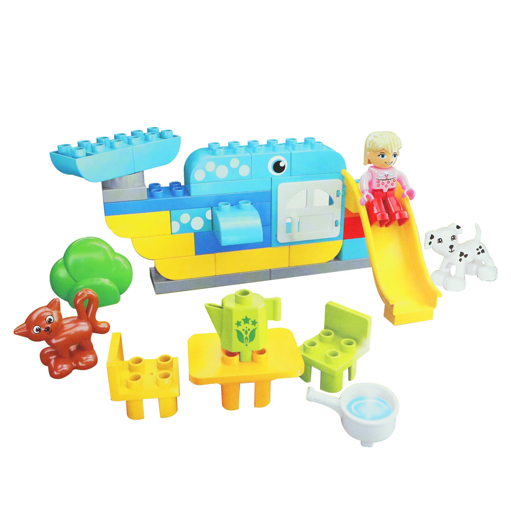 Đồ chơi xếp khối khu vui chơi cho bé