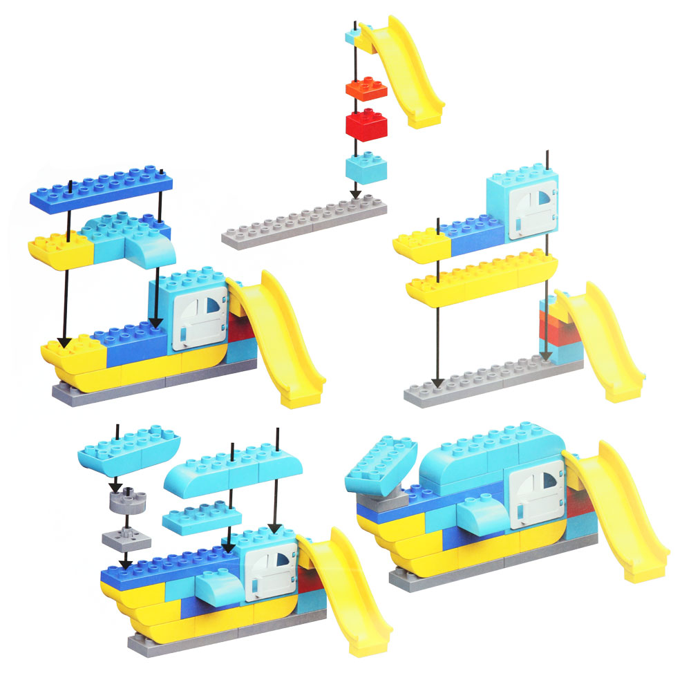 Đồ chơi xếp khối khu vui chơi cho bé