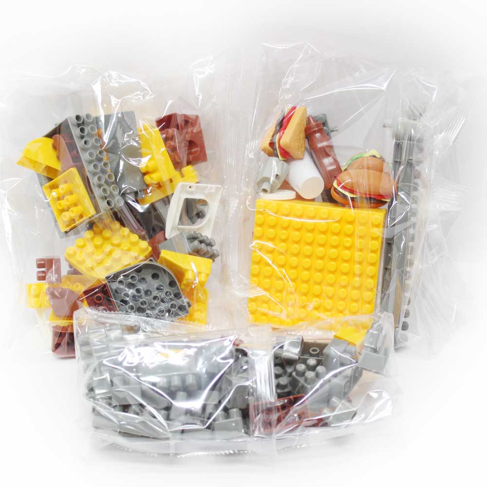Đồ chơi xếp khối làm hamburger 117M