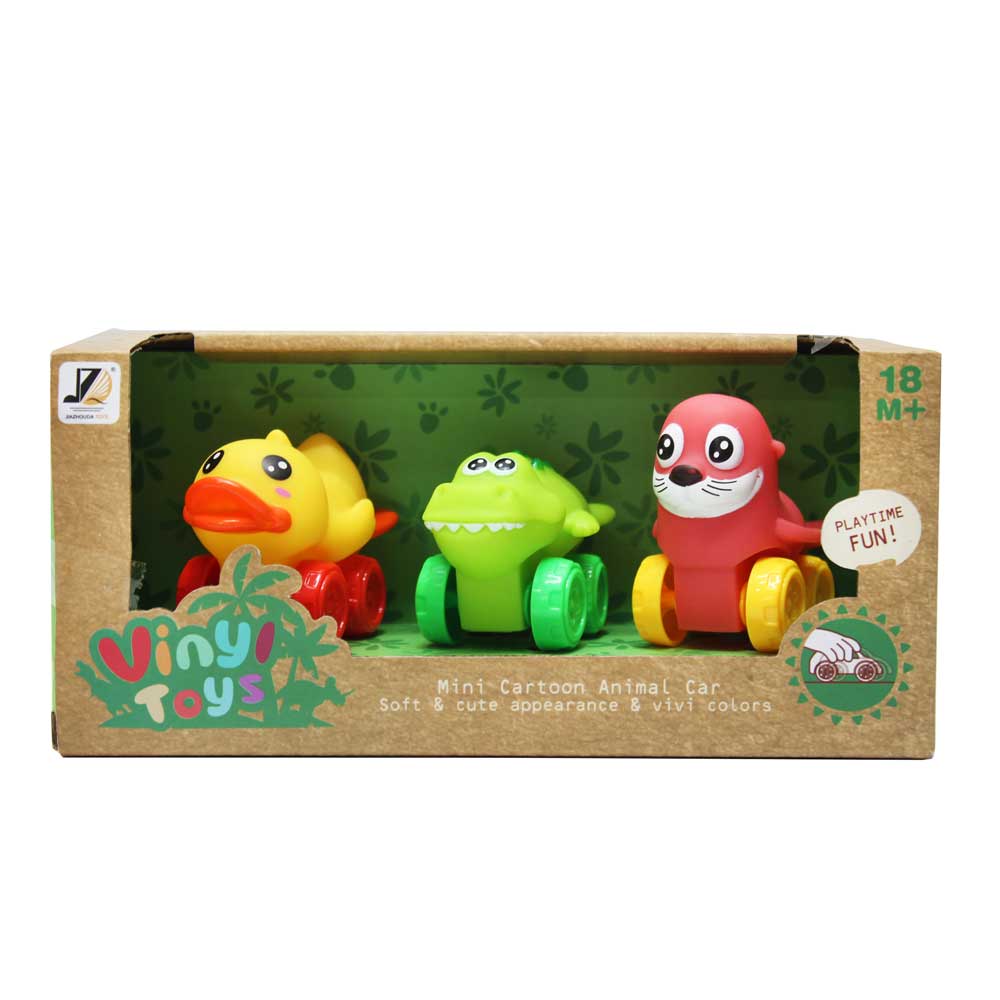 Đồ chơi bộ 3 xe trớn hình thú