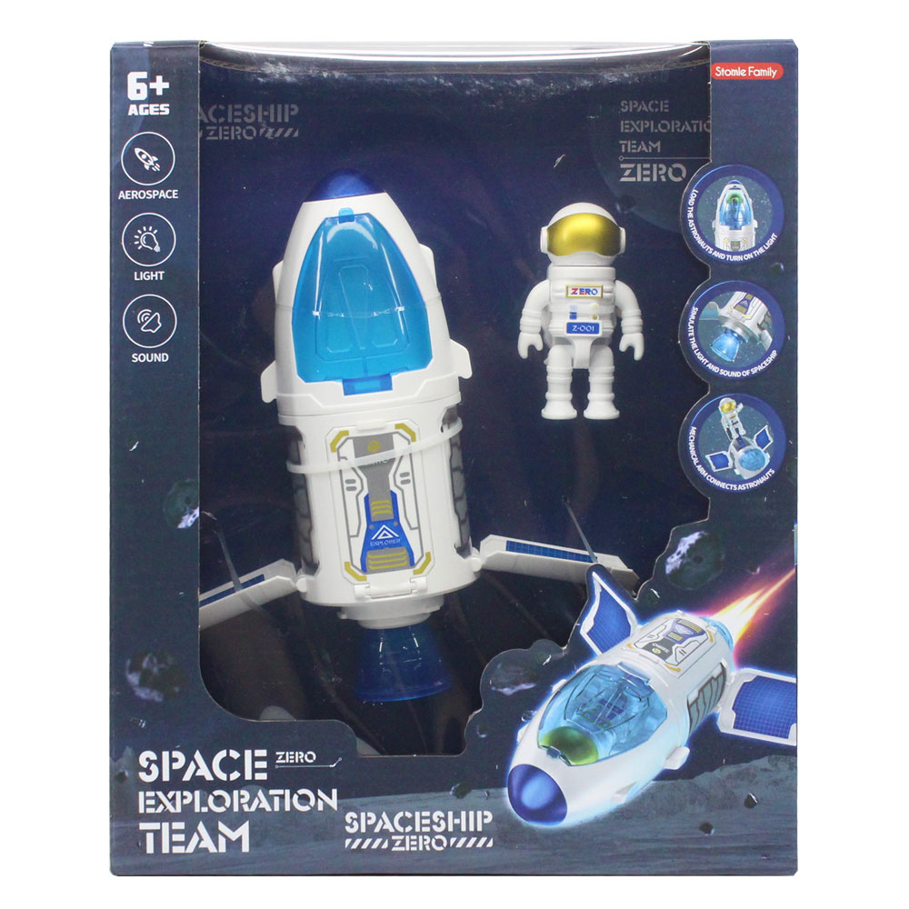 Bộ đồ chơi tên lửa thám hiểm không gian dùng pin