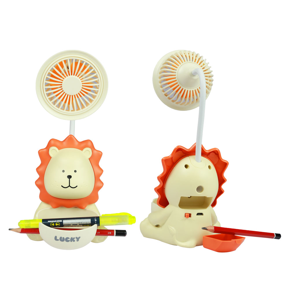 Đồ chơi quạt mini kèm khay bút