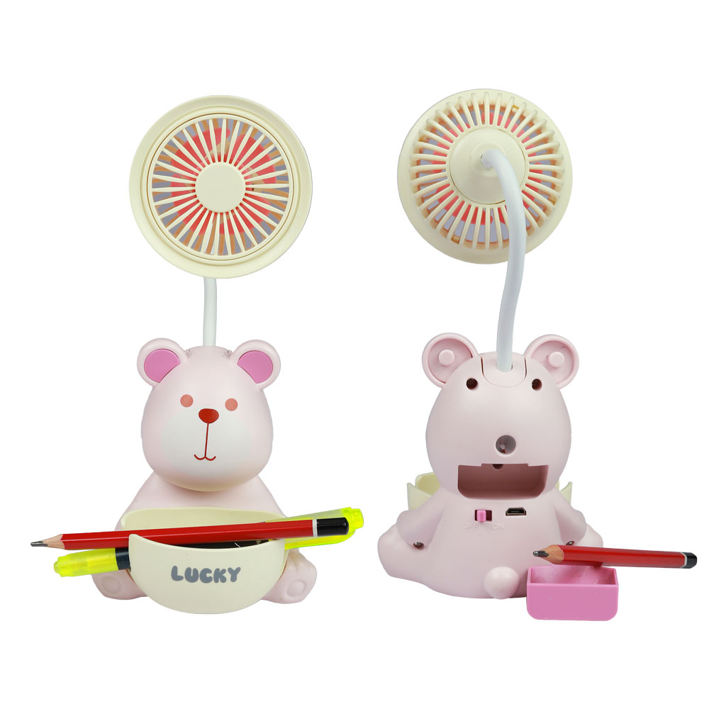 Đồ chơi quạt mini kèm khay bút