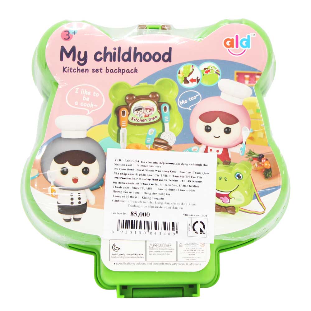 Đồ chơi hướng nghiệp: nhà bếp dạng vali hình thú 