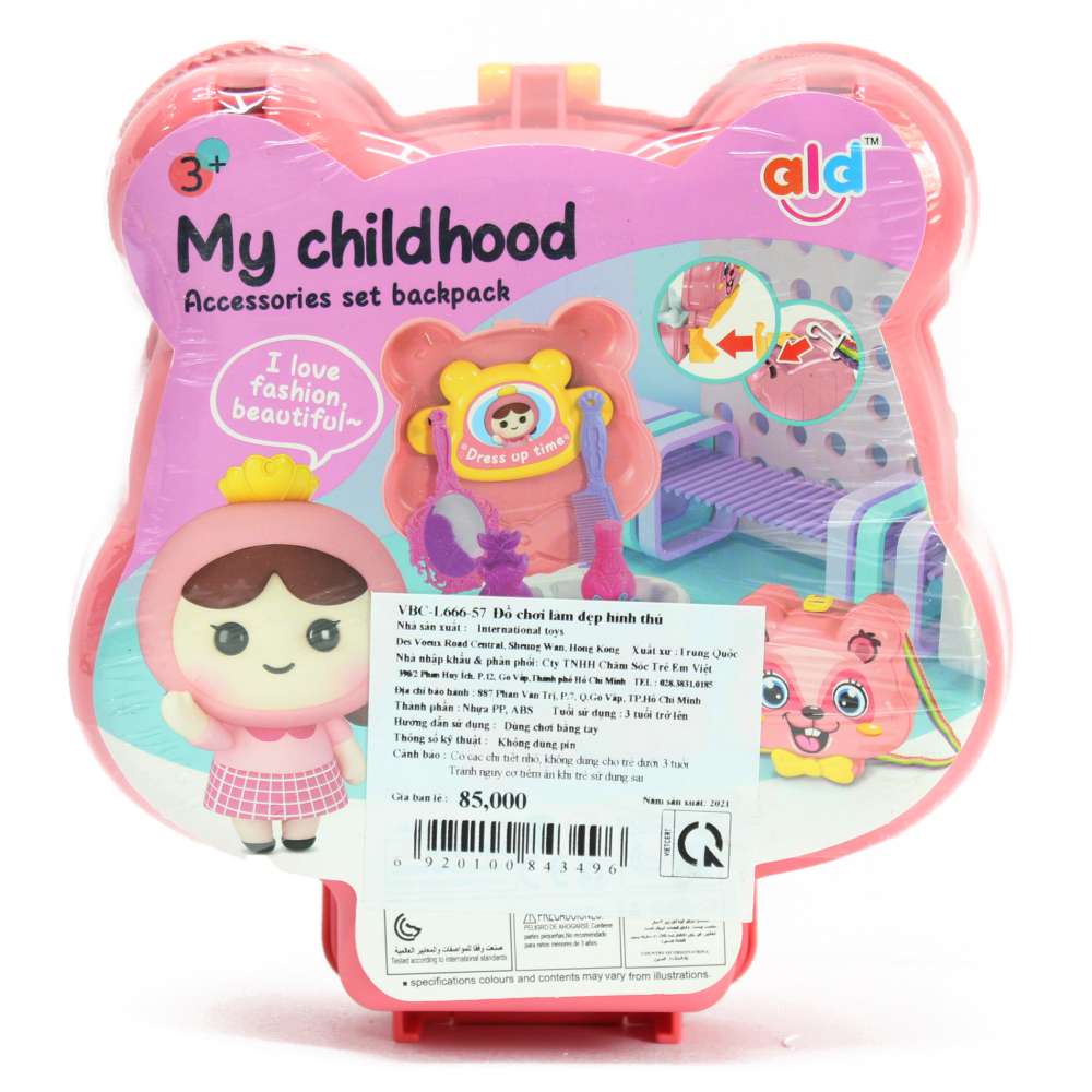 Đồ chơi hướng nghiệp: làm đẹp dạng vali hình thú 