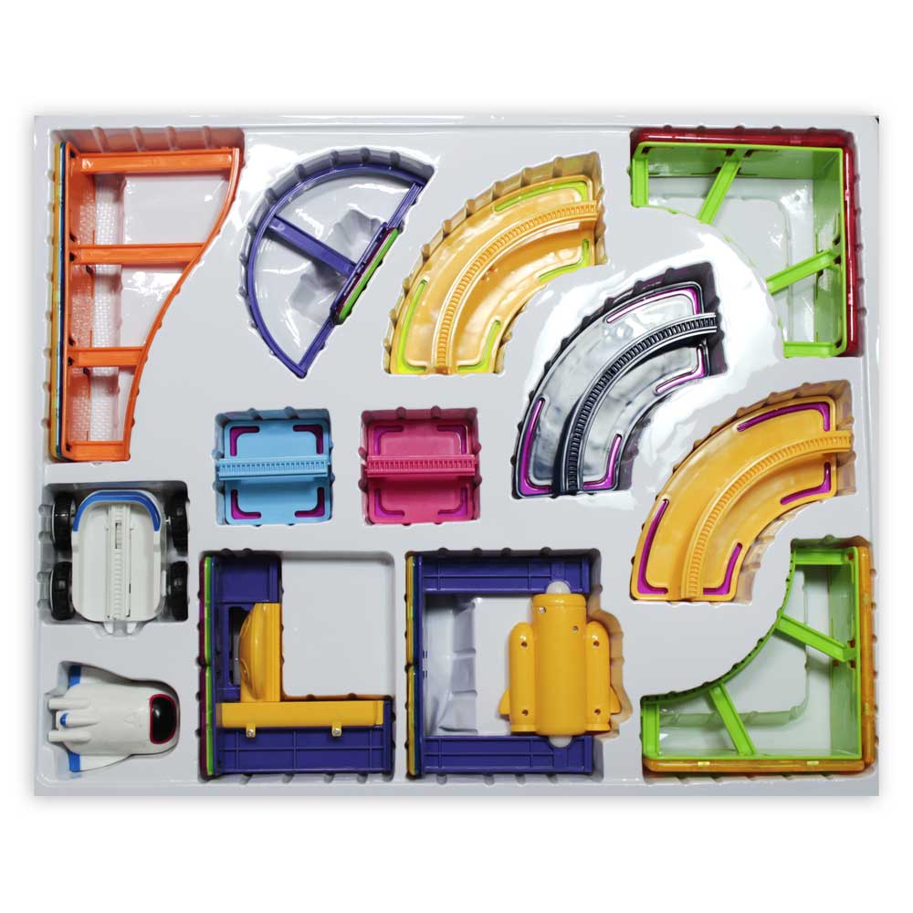 Đồ chơi xếp mô hình đường đua dùng pin