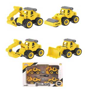 Bộ đồ chơi 4 xe chuyên dụng