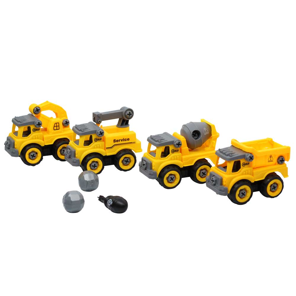 Bộ đồ chơi 4 xe chuyên dụng