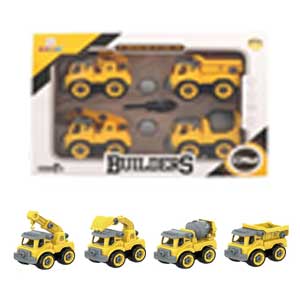 Bộ đồ chơi 4 xe chuyên dụng