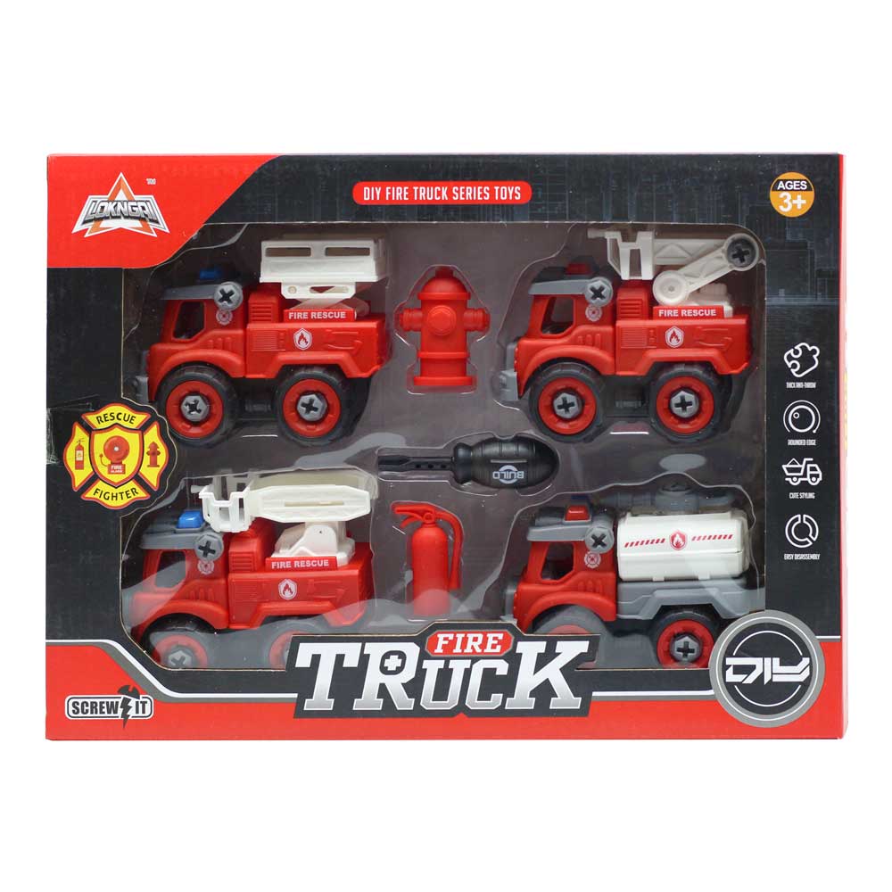 Bộ đồ chơi 4 xe chuyên dụng