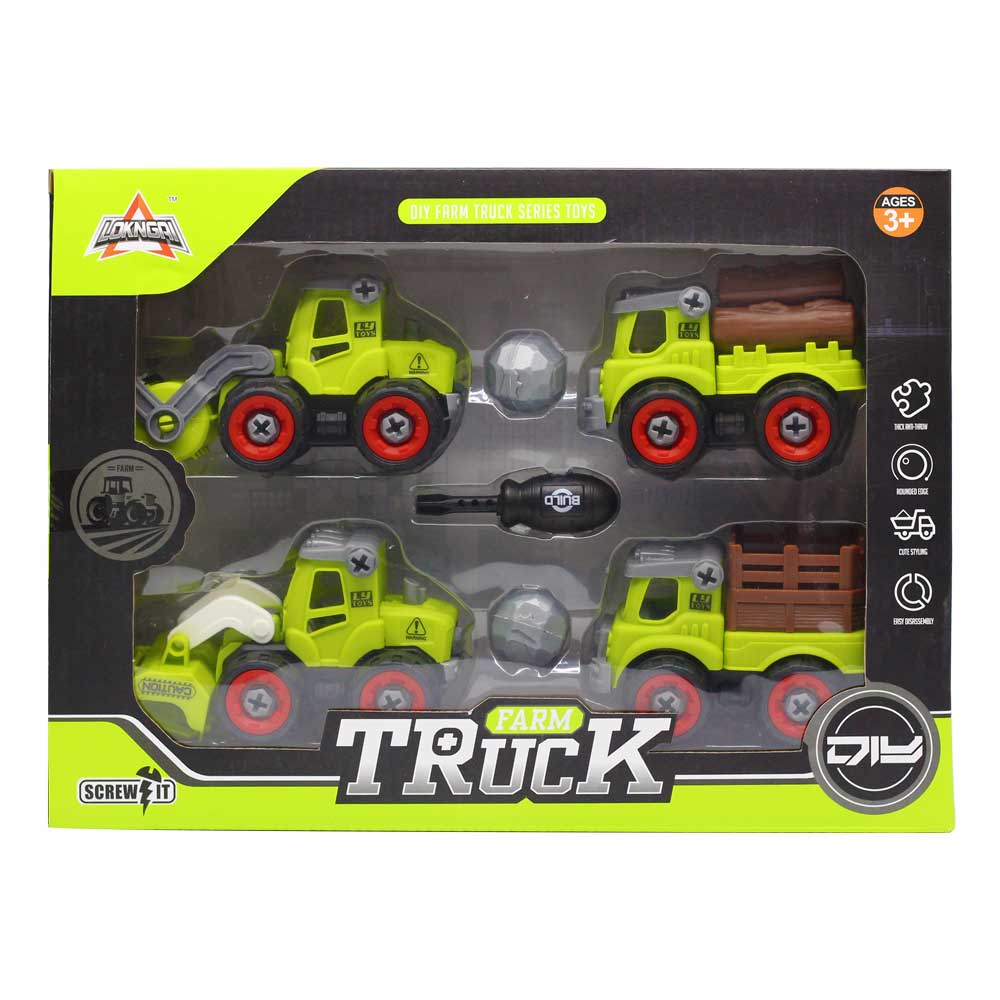 Bộ đồ chơi 4 xe chuyên dụng