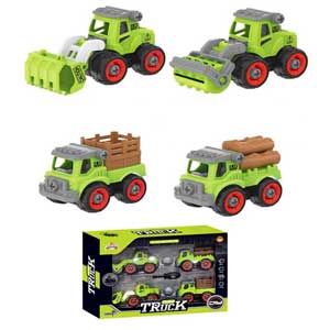 Bộ đồ chơi 4 xe chuyên dụng