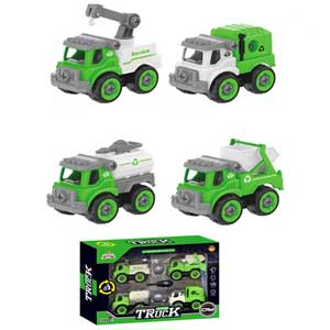 Bộ đồ chơi 4 xe chuyên dụng