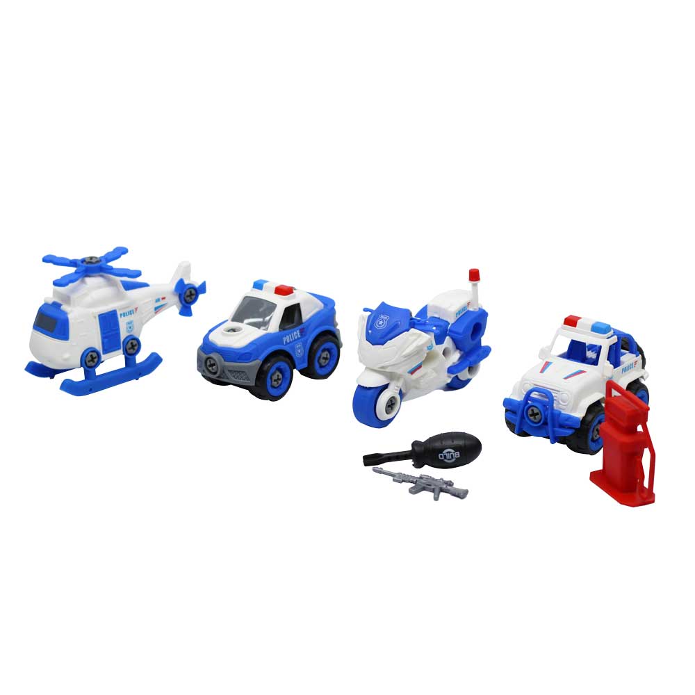 Bộ đồ chơi 4 xe chuyên dụng