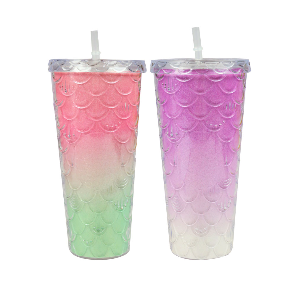 Ly đựng nước 2 màu